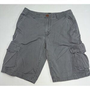 Gap Mens Cargo Shorts Size 30 Gray Cotton Utility 11"